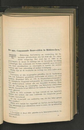 De zgn. Communale Bouwvelden in Midden-Java.