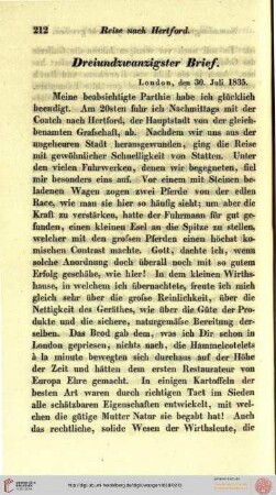 Dreiundzwanzigster Brief