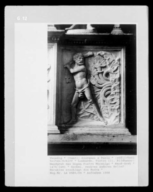 Grabmal des Dogen Pietro Mocenigo — 2 Arbeiten des Herkules — Herkules und die Hydra von Lerna