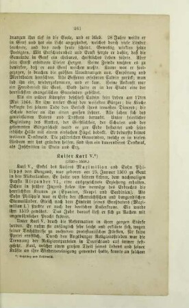 Kaiser Karl V. (1520-1558)