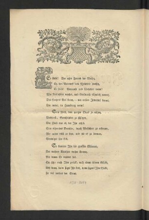 [Das Absterben des Hochedlen und Wohlweisen Herrn, Herrn Jorge Jencquels, ältesten Hochverdienten Rathmannes ...]