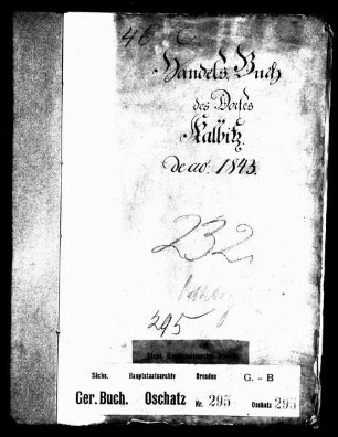 Gerichtshandelsbuch von Calbitz