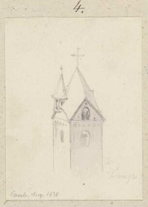 Turm der Pfarrkirche St. Trinitatis in Kaub