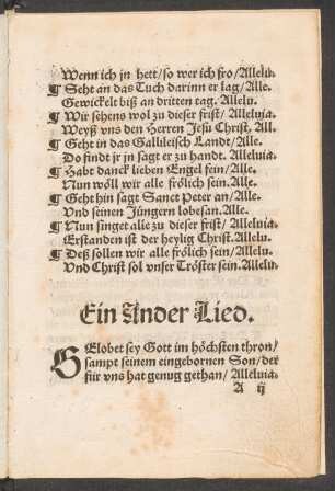 Ein Ander Lied. ||