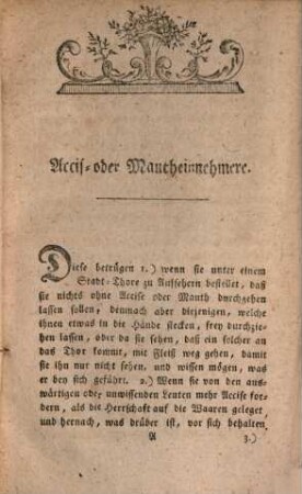 Intriquen-Almanach verschiedener Stände : hauptsächlich der Künstler, Handwerker, Professionisten, Auf gegenwärtiges Jahr