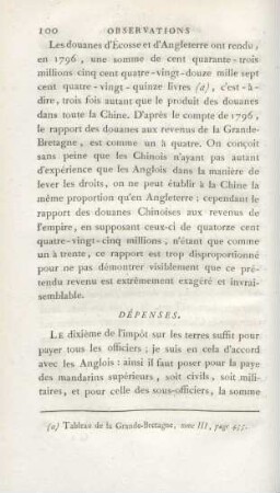 Dépenses
