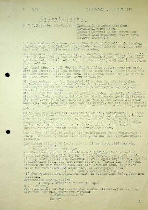 Reisebericht 7.7.1953