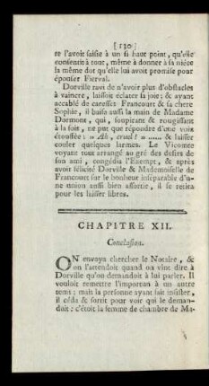 Chapitre XII. Conclusion.