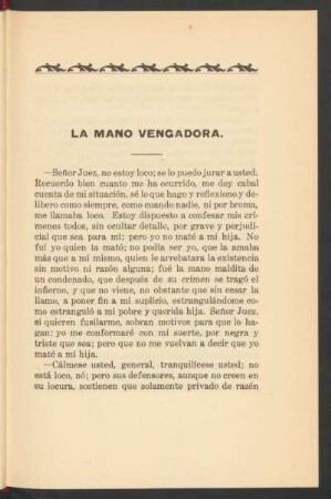 La mano vengadora.