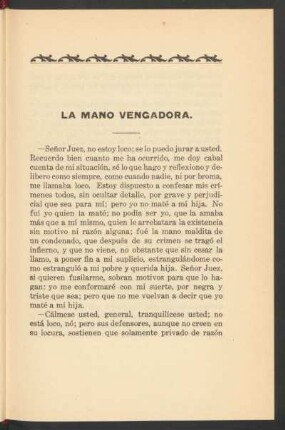 La mano vengadora.
