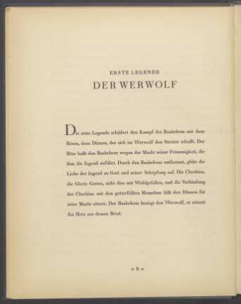 Erste Legende: Der Werwolf / First Legend: The Werwolf