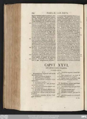 Caput XXVI. De Iurisdictione.