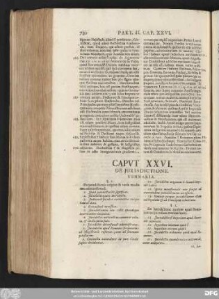 Caput XXVI. De Iurisdictione.