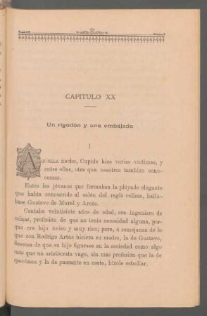 Capítulo XX - Un rigodón y una embajada