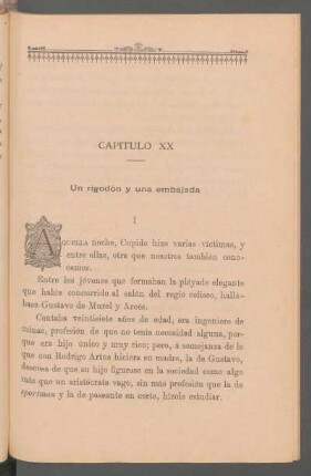 Capítulo XX - Un rigodón y una embajada