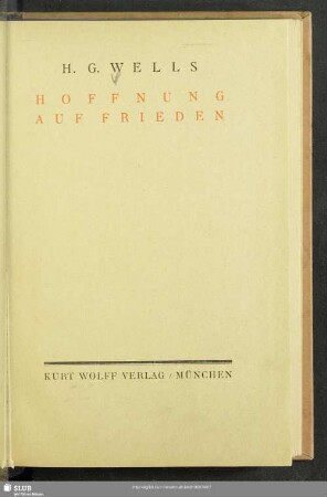 Hoffnung auf Frieden