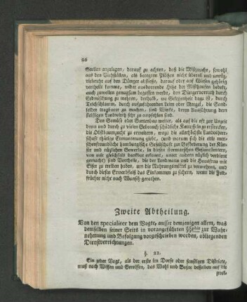 Zweite Abtheilung.