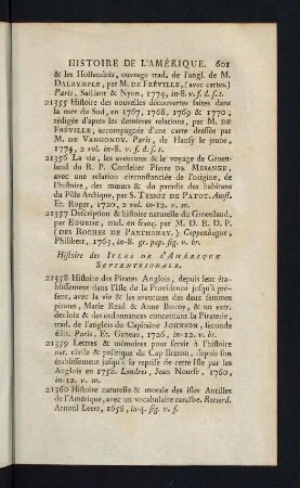 601-602, Histoire des Isles de l´Amérique Septentrionale