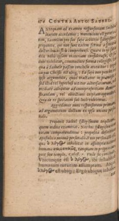 [Obiectio prima]
