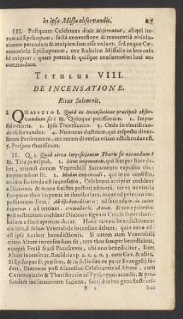 Titulus VIII.