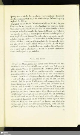 Nadel und Faden