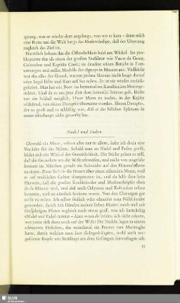 Nadel und Faden