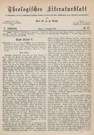 609-617 Papst Sixtus V.