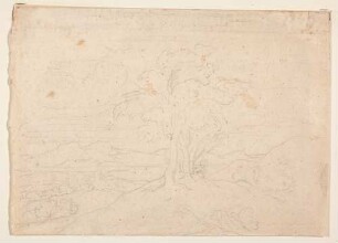 Landschaft mit Baumgruppe
