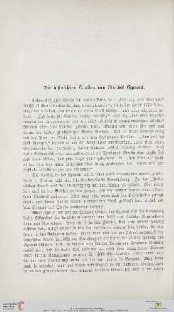 Die historischen Quellen von Goethes Egmont