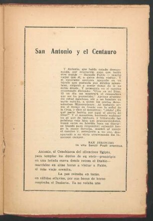 San Antonio y el Centauro