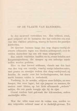 Op de vlakte van Bandoeng
