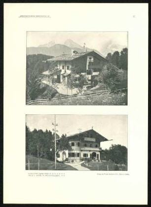 Tafel 35: Villa v. Schön in Berchtesgaden
