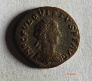 Römische Münze, Nominal Antoninian, Prägeherr Quietus, Prägeort nicht bestimmbar, Fälschung