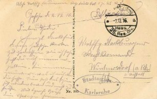 Erster Weltkrieg - Feldpostkarten
