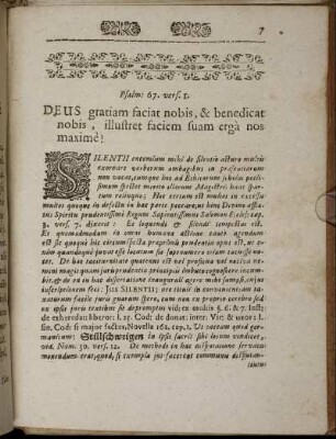 Deus gratiam faciat nobis, & benedicat nobis, illustret faciem suam ergà nos maximè !