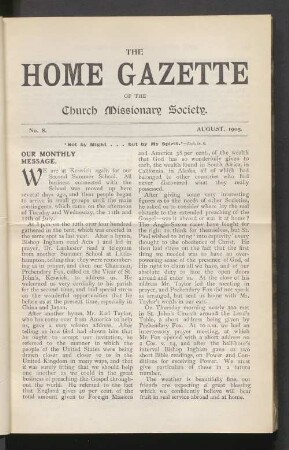 No. 8. August, 1905