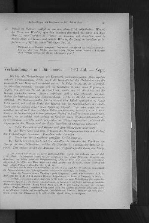 Verhandlungen mit Dänemark. - 1431 Jul. -Sept.