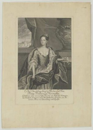 Bildnis der Friederica Henrietta zu Anhalt
