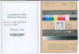 Entnazifizierung Paul Schwarz , geb. 05.12.1898 (Konstrukteur)