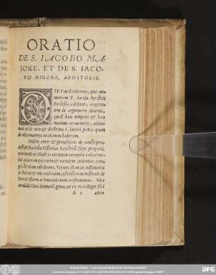Oratio De S. Iacobo Maiore, Et De S. Iacobo Minore, Apostolis.