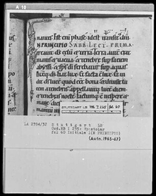 Epistolar — Initiale I (n principio), Folio 60recto