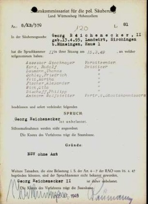 Reichenecker, Georg