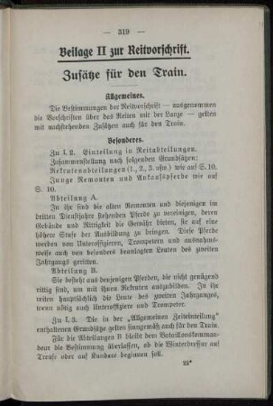 2. Zusätze für den Train