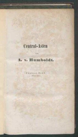 Central-Asien: ... Bd 2,(T.3)