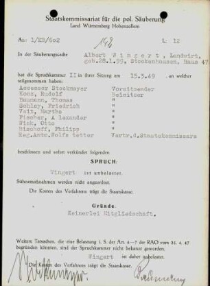 Wingert, Albert