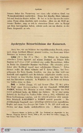 Apokryphe Römerbildnisse der Kaiserzeit