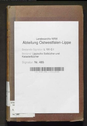 Salbuch der Stadt Barntrup von 1854, Bd. 2 (Duplikat)