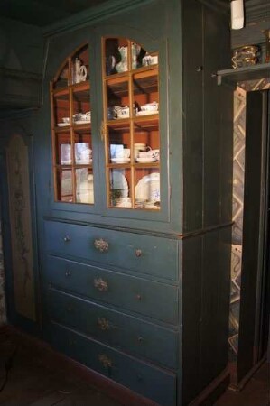 Einbauschrank (Schrank mit Schubladen und Vitrine)