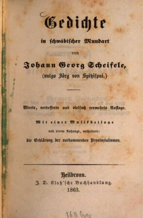 Gedichte in schwäbischer Mundart