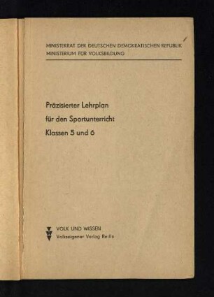 1968: Klassen 5 und 6